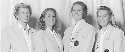 Captain Barbro Montgomery, Linda Ericsson, Maria Hjorth, Annika Sorenstam